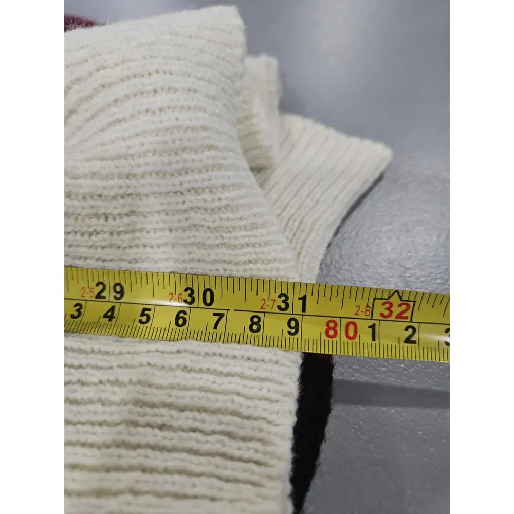 Vintage Highland Sweater Mens XL USA Striped Colorblock 90s Acrylic - Picture 5 of 6